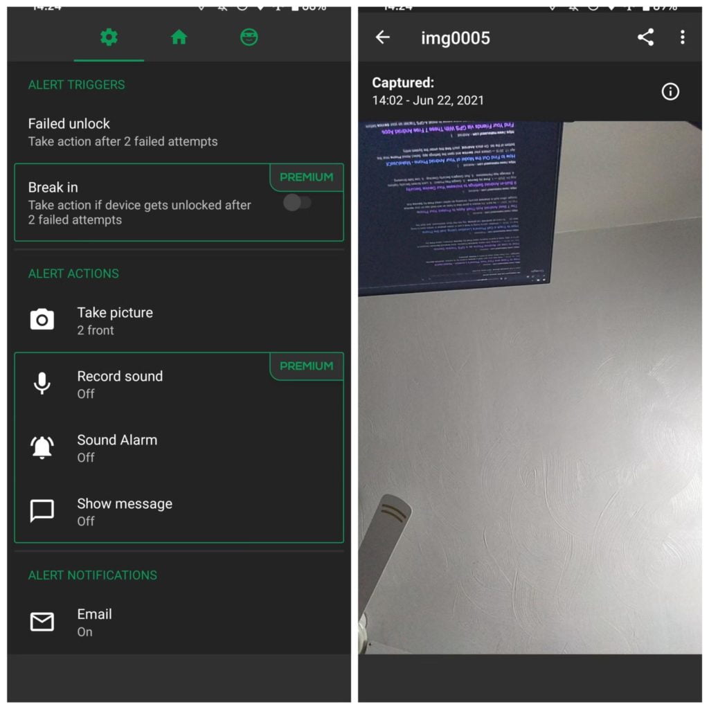 تطبيق CrookCatcher لمعرفة من حاول فتح الهاتف تطبيق CrookCatcher لمعرفة من حاول فتح الهاتف